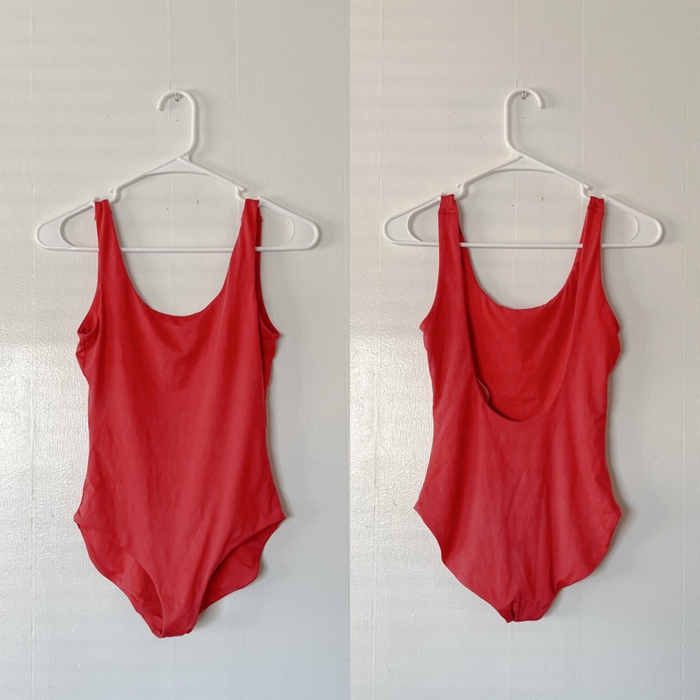 Onia Kelly Scoop Neck One Piece Swimsuit in Cayenne - Picture 3 of 6